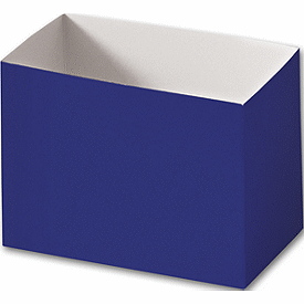 Navy Blue Gift Basket Boxes, 6 3/4 x 4 x 5