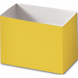 Yellow Gift Basket Boxes, 6 3/4 x 4 x 5