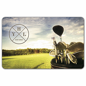 Golf Gift Card, 3 3/8 x 2 1/8"