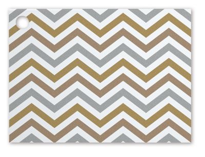 Metallic Chevron Gift Tags, 3 3/4 x 2 3/4