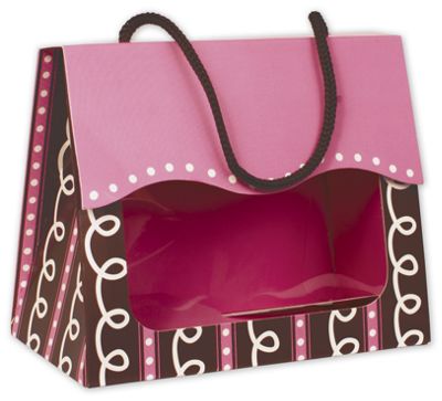 Cupcake Gourmet Gift Totes, 5 1/8 x 2 5/8 x 4 1/4