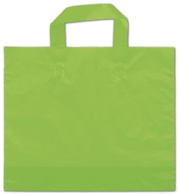 Citrus Green Frosted Economy Shoppers, 16 x 15' + 6 BG - Gifts Baskets Wholesale Supplies Shop