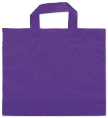 Purple Frosted Economy Shoppers, 12 x 10' + 4 BG - Gifts Baskets Wholesale Supplies Shop