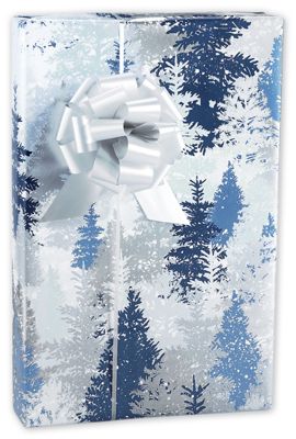 Icy Nights Gift Wrap, 24' x 417' - Gifts Baskets Wholesale Supplies Shop