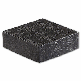 Black Swirl Hi-Wall Gift Box Lids, 4 x 4'