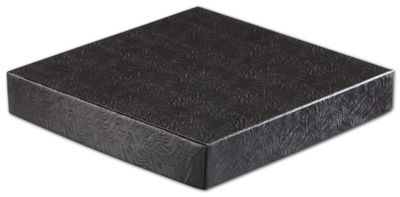 Black Swirl Hi-Wall Gift Box Lids, 8 x 8' - Gifts Baskets Wholesale Supplies Shop