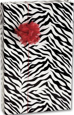 Zebra Stripes Jeweler's Roll Gift Wrap, 7 3/8' x 100' - Gifts Baskets Wholesale Supplies Shop