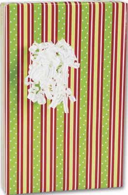 Rejoice Stripe Jeweler's Roll Gift Wrap, 7 3/8' x 100' - Gifts Baskets Wholesale Supplies Shop