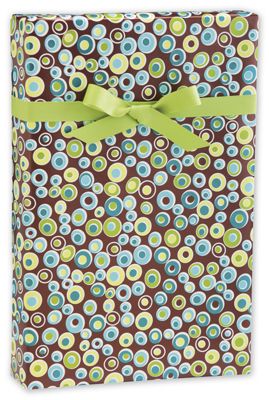 Bubbly Bruno Gift Wrap, 24' x 100' - Gifts Baskets Wholesale Supplies Shop