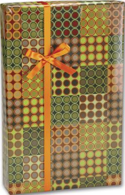 Modern Patchwork Gift Wrap, 24' x 417' - Gifts Baskets Wholesale Supplies Shop