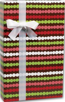Holiday Happiness Gift Wrap, 24' x 100' - Gifts Baskets Wholesale Supplies Shop