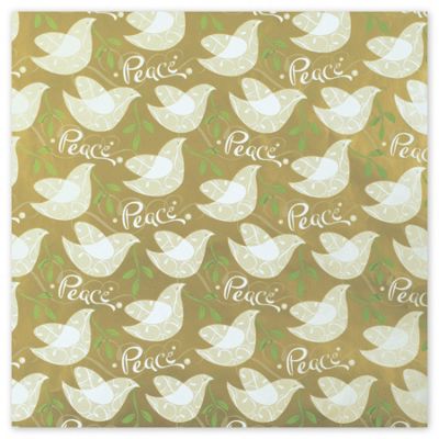Peace Dove Gift Wrap, 24' x 417' - Gifts Baskets Wholesale Supplies Shop