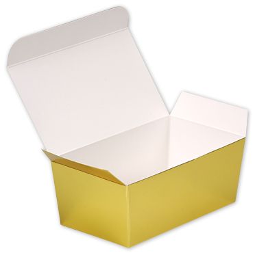 Bright Gold Paper Ballotin Boxes 5 7/8 x 3 1/4 x 2 1/2 - Gifts Baskets Wholesale Supplies Shop