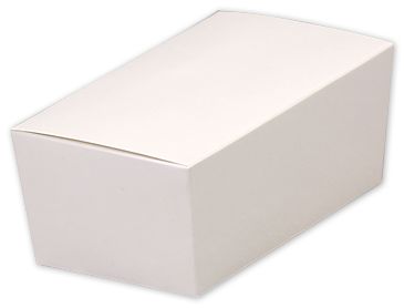 White Paper Ballotin Boxes, 5 7/8 x 3 1/4 x 2 1/2' - Gifts Baskets Wholesale Supplies Shop