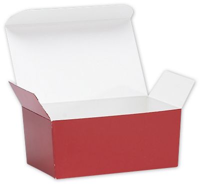 Red Ballotin Candy Boxes, 4 1/8 x 2 5/8 x 1 7/8' - Gifts Baskets Wholesale Supplies Shop