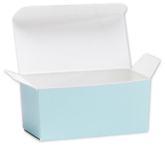 Light Blue Ballotin Candy Boxes, 2 5/8x1 5/16x1 1/4' - Gifts Baskets Wholesale Supplies Shop