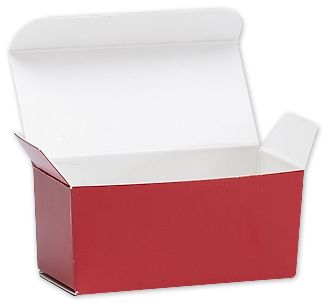 Red Ballotin Candy Boxes, 2 5/8 x 1 5/16 x 1 1/4' - Gifts Baskets Wholesale Supplies Shop