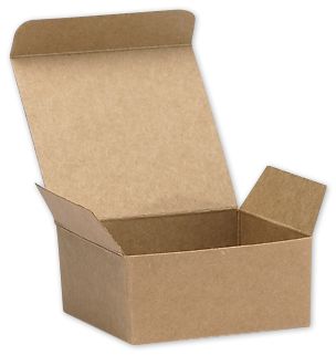 Kraft Ballotin Candy Boxes, 2 5/8 x 2 1/2 x 1 1/4' - Gifts Baskets Wholesale Supplies Shop