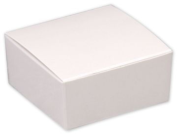 White Paper Ballotin Boxes, 2 5/8 x 2 1/2 x 1 1/4' - Gifts Baskets Wholesale Supplies Shop