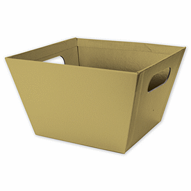 Gold Square Market Trays, 8 x 8 x 5'
