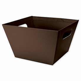 Brown Square Market Trays, 8 x 8 x 5'
