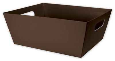Brown Market Trays, 12 x 9 1/2 x 4 1/2' - Gifts Baskets Wholesale Supplies Shop