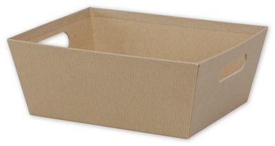 Kraft Market Trays, 12 x 9 1/2 x 4 1/2' - Gifts Baskets Wholesale Supplies Shop