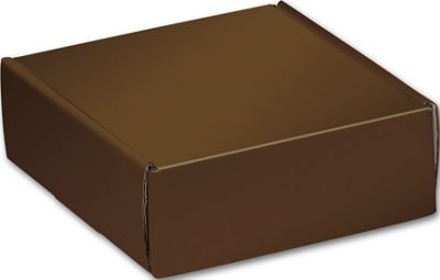 Chocolate Decorative Mailers, 6 x 6 x 2' - Gifts Baskets Wholesale Supplies Shop