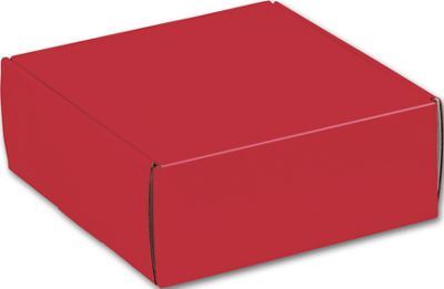 Red Decorative Mailers, 8 x 8 x 3' - Gifts Baskets Wholesale Supplies Shop