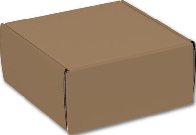 Kraft Decorative Mailers, 9 x 9 x 4' - Gifts Baskets Wholesale Supplies Shop