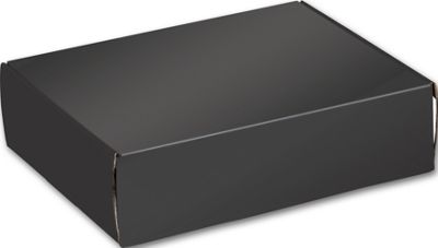 Black Decorative Mailers, 12 x 9 x 3' - Gifts Baskets Wholesale Supplies Shop