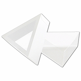 Frosted Window Boxes, Triangle Shape, 3 1/2 x 1 1/4'