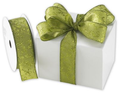 Parisian Citrus Sparkle Ribbon, 1 1/2' x 25 Yds - Gifts Baskets Wholesale Supplies Shop