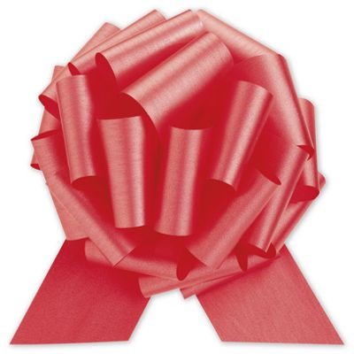 Red Pull Bows, 8' Bow, 20 Loops, 2 3/4' Ribbon Width - Gifts Baskets Wholesale Supplies Shop