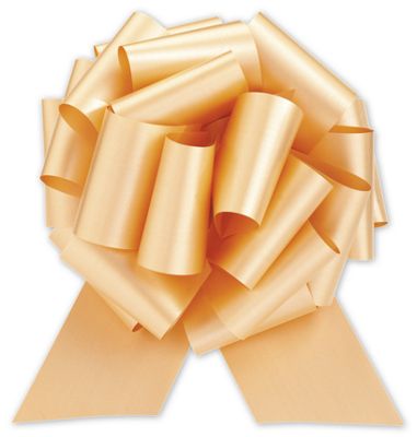 Gold Pull Bows, 8' Bow, 20 Loops, 2 3/4' Ribbon Width - Gifts Baskets Wholesale Supplies Shop