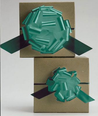 Emerald Satin Perfect Pull Bows, 20 Loops, 5 1/2' - Gifts Baskets Wholesale Supplies Shop