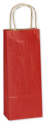 Really Red Single Bottle Shoppers, 5 1/4 x 3 1/2 x 13' - Gifts Baskets Wholesale Supplies Shop