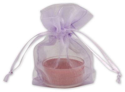 Lavender Organdy Bags,  3 x 4' - Gifts Baskets Wholesale Supplies Shop