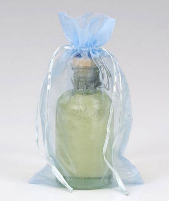 Light Blue Organdy Bags, 5 1/2 x 9' - Gifts Baskets Wholesale Supplies Shop