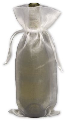 White Organdy Bags, 6 x 13' - Gifts Baskets Wholesale Supplies Shop
