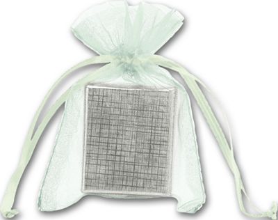 Seafoam Organdy Bags, 3 x 4' - Gifts Baskets Wholesale Supplies Shop