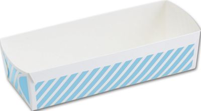 Blue Stripes Loaf Baking Pans, 6 9/10 x 2 3/5 x 1 4/5' - Gifts Baskets Wholesale Supplies Shop
