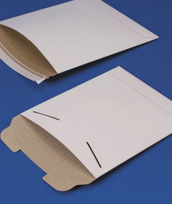 White Fiberboard Self-Seal Shipping Mailer, 9 3/4 x 12 1/4' - Gifts Baskets Wholesale Supplies Shop