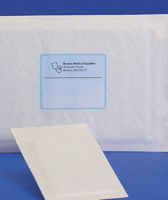 White Self-Seal Bubble Mailers, 7 1/4 x 12