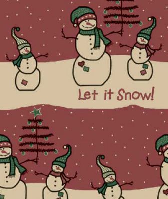Let It Snow Kraft Gift Wrap, 24' x 100' - Gifts Baskets Wholesale Supplies Shop