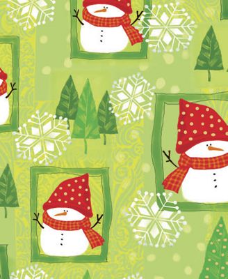 Snowman Sweetie Gift Wrap, 24' x 100' - Gifts Baskets Wholesale Supplies Shop
