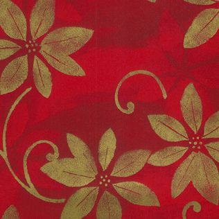 Poinsettia Shadows Gift Wrap, 24' x 100' - Gifts Baskets Wholesale Supplies Shop