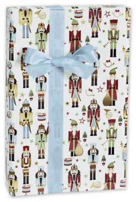 Traditional Nutcracker Gift Wrap, 30' x 416' - Gifts Baskets Wholesale Supplies Shop