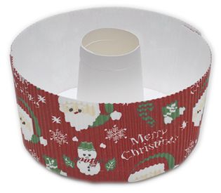 Santa Small Cake Baking Pans, 4 7/10 x 2 2/5' - Gifts Baskets Wholesale Supplies Shop
