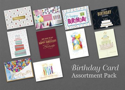 Premium Set of 50 Birthday Cards